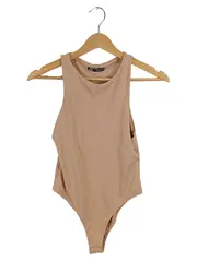 Vorschaubild 1 von Damen Body ärmellos Beige Gr. S Basic Stretch Bodysuit