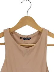 Vorschaubild 3 von Damen Body ärmellos Beige Gr. S Basic Stretch Bodysuit