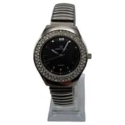 Vorschaubild 1 von Damenuhr Quarz Edelstahl Silber Strass Elegant