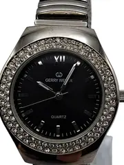 Vorschaubild 3 von Damenuhr Quarz Edelstahl Silber Strass Elegant