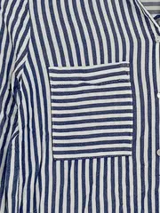 Vorschaubild 4 von Damen Hemdbluse Langarm gestreift Gr. 34/XS Casual Viskose