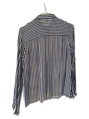 Vorschaubild 2 von Damen Hemdbluse Langarm gestreift Gr. 34/XS Casual Viskose
