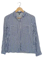 Vorschaubild 1 von Damen Hemdbluse Langarm gestreift Gr. 34/XS Casual Viskose