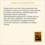 Vorschaubild 3 von Autogenes Training Rolf Faller Anwendung Heilwirkungen Methoden