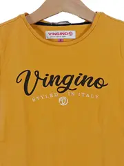 Vorschaubild 3 von T-Shirt Kinder Gr. 116 Gelb Kurzarm Casual Baumwolle