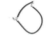 Vorschaubild 1 von Halskette mit Anhänger Damen Schwarz Leder Silber Logo M Elegant