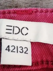 Vorschaubild 3 von EDC Damen Jeans Regular Fit Größe 42 Rot Casual