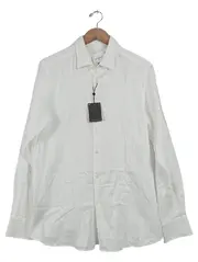 Vorschaubild 1 von Herren Business Hemd Weiß Gr. 50/L Langarm 100% Baumwolle