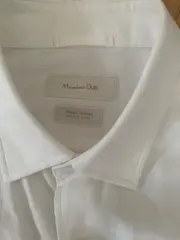 Vorschaubild 2 von Herren Business Hemd Weiß Gr. 50/L Langarm 100% Baumwolle