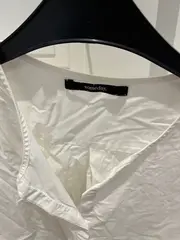 Vorschaubild 2 von Damen Bluse Gr. 38 Weiß Baumwolle Langarm Modern