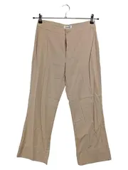 Vorschaubild 1 von Damen Stoffhose Beige Gr. 36 Business Hose Weite Bein