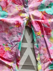 Vorschaubild 4 von Mädchen Jeans Slim Fit Gr. 146 Mehrfarbig Blumenmuster