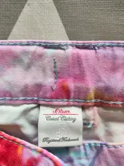 Vorschaubild 5 von Mädchen Jeans Slim Fit Gr. 146 Mehrfarbig Blumenmuster