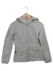 Vorschaubild 1 von Damen Sweatjacke Gr. 34/XS Grau Casual Streetwear Kapuze Reißverschluss