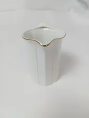 Vorschaubild 4 von Milchkännchen Porzellan Weiß Goldrand Geometrisch Elegant