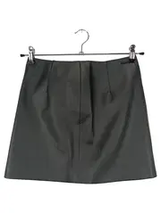 Vorschaubild 2 von Damen Lederrock Kunstleder Minirock Schwarz Gr. 34/XS Streetwear