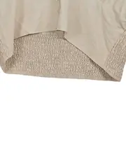 Vorschaubild 4 von Damen Bluse Langarm Spitze Cropped Beige Romantisch Gr. S