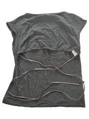 Vorschaubild 2 von Damen T-Shirt Schwarz Basic Gr. 38/M Viskose
