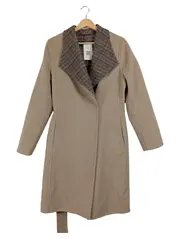 Vorschaubild 1 von Damen Wollmantel Gr. 40 Beige Klassisch