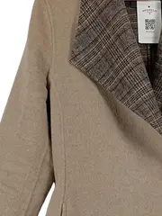 Vorschaubild 2 von Damen Wollmantel Gr. 40 Beige Klassisch