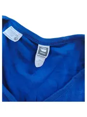 Vorschaubild 7 von Herren T-Shirt V-Ausschnitt Blau Gr. M Basic Baumwolle