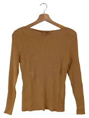 Vorschaubild 1 von Damen Pullover Gr. 42/XL Braun Rippstrick Casual