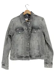 Vorschaubild 1 von BLUE FIRE CO Jeansjacke Damen Gr. 40 Grau Casual Denim Jacke