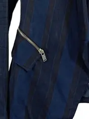 Vorschaubild 2 von Damen Blazer Gestreift Blau Modern Gr. 34/XS