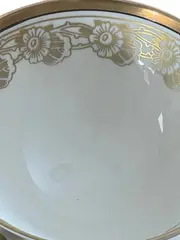 Vorschaubild 2 von Kaffeegedeck 3-teilig Porzellan Weiß Gold Blumen Klassisch