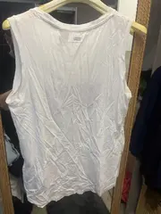 Vorschaubild 2 von Damen Tank Top Shirt Gr. 36/S Weiß Casual Baumwolle