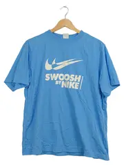 Vorschaubild 1 von Swoosh T-Shirt Herren Gr. S Blau Kurzarm Baumwolle