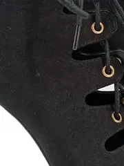 Vorschaubild 2 von Damen Stiefeletten High Heels Schnürung Schwarz Gr. 39