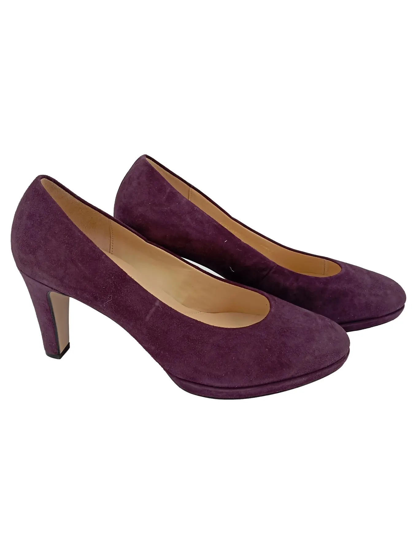 GABOR Pumps Damen 39.5 Lila Wildleder Elegant Klassisch Business