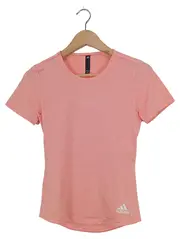 Vorschaubild 1 von Damen Sport Shirt Pink Gr. 36/S Kurzarm Lochmuster Logo Print