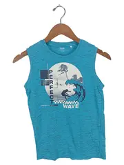Vorschaubild 1 von Kinder T-Shirt Surfer Motiv Blau Gr. 134/140 Sportlich
