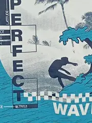 Vorschaubild 5 von Kinder T-Shirt Surfer Motiv Blau Gr. 134/140 Sportlich