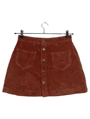 Vorschaubild 1 von Damen Cordrock Gr. M Braun Casual Minirock