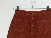 Vorschaubild 3 von Damen Cordrock Gr. M Braun Casual Minirock