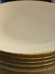 Vorschaubild 3 von Platzteller Porzellan Weiß Strukturmuster Luxuriös Festlich 4tlg