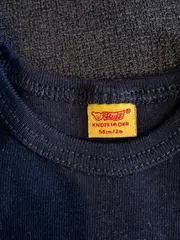 Vorschaubild 3 von Kinder Langarmshirt Blau Gr. 56 mit Bären-Applikation Casual