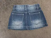 Vorschaubild 2 von Interdit de me gronder Jeansrock Kinder Gr. 92 Blau Stickerei
