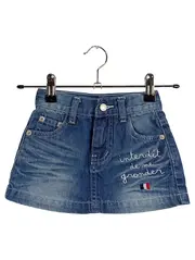 Vorschaubild 1 von Interdit de me gronder Jeansrock Kinder Gr. 92 Blau Stickerei