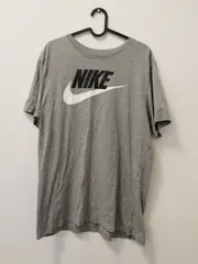 Vorschaubild 2 von Herren T-Shirt Grau Sportlich Gr. 50;L Logo-Print Baumwolle