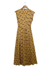 Vorschaubild 1 von Damen Freizeitkleid S Blumenmuster Faltenrock Mehrfarbig Polyester