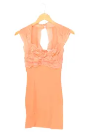 Vorschaubild 1 von Cocktailkleid Damen 38/M Orange Elegant Glamourös Spitze