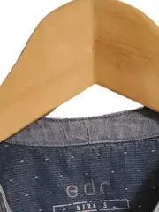 Vorschaubild 5 von Damen Blusenkleid Jeansoptik Gr. S/36 Blau Baumwolle