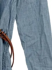 Vorschaubild 3 von Damen Blusenkleid Jeansoptik Gr. S/36 Blau Baumwolle