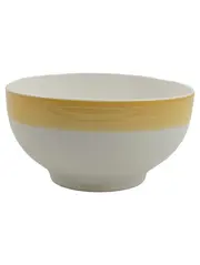 Vorschaubild 1 von Servierschüssel Premium Porzellan Weiß Gelb 15cm