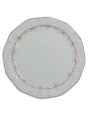 Vorschaubild 1 von Kuchenteller 24 cm Porzellan Weiß Florales Muster Klassisch