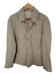 Vorschaubild 1 von Hemdjacke Utility Herren Gr. L Beige Casual Overshirt